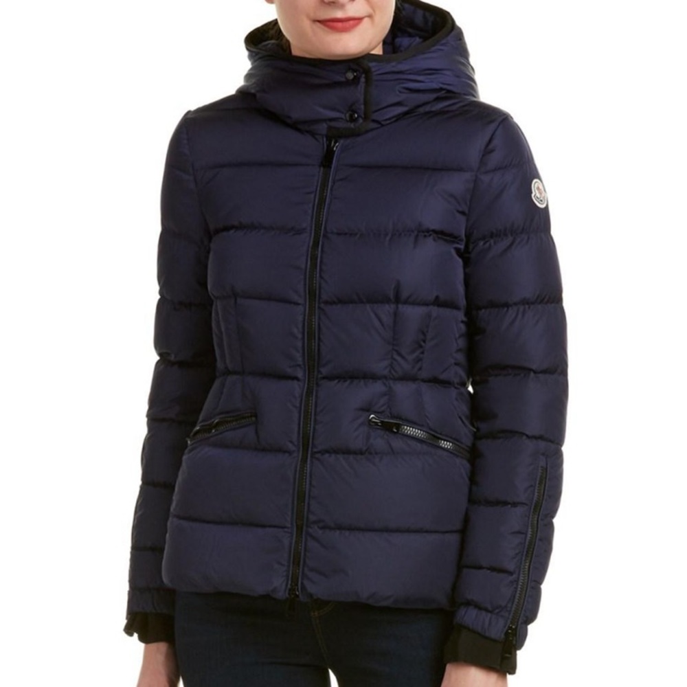 NWT Moncler Betula Puffer Jacket Coat Navy Blue Size 1 Small Hanger Garment Bag - Picture 14 of 15